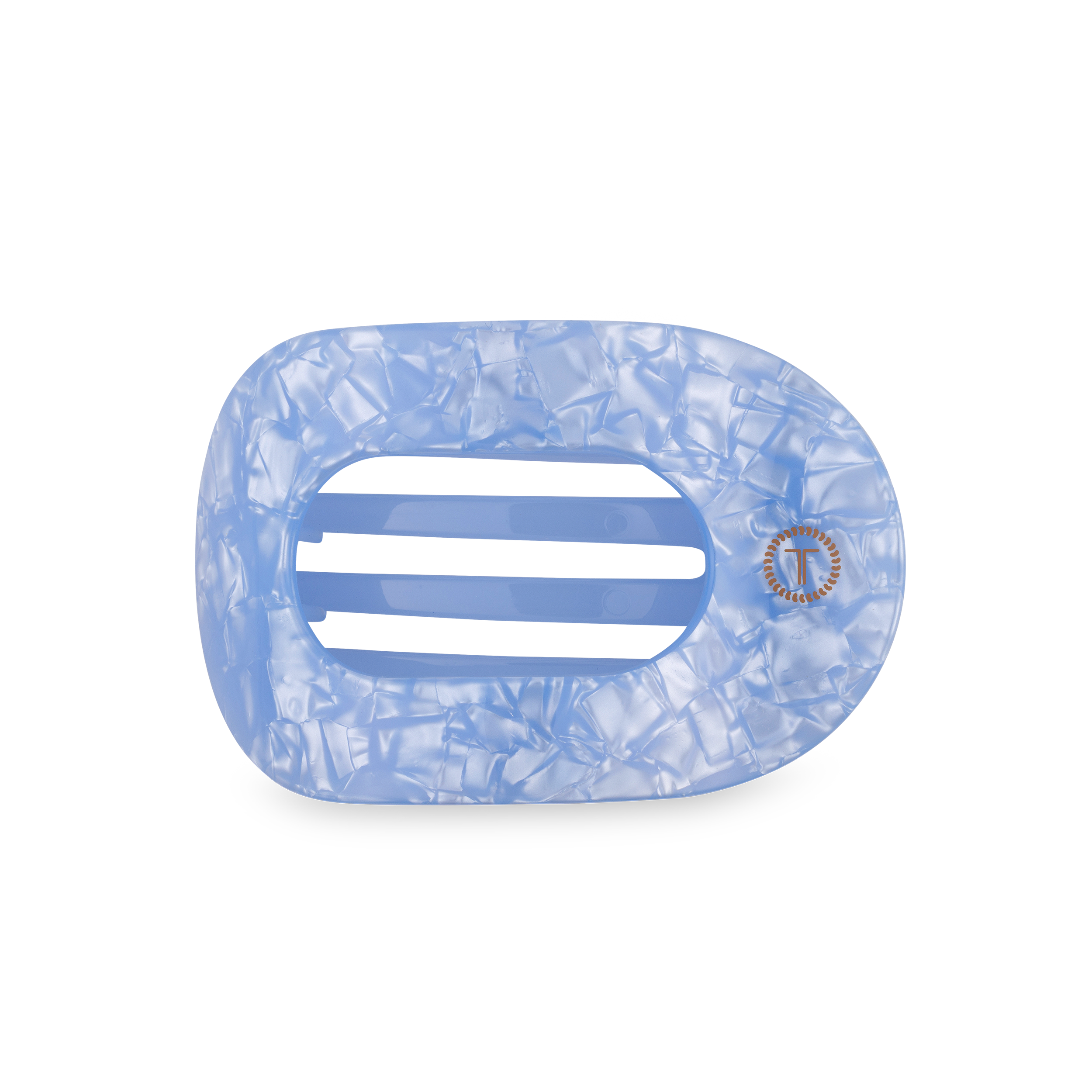 Flat Round Hair Clip | Medium | Blue Lagoon