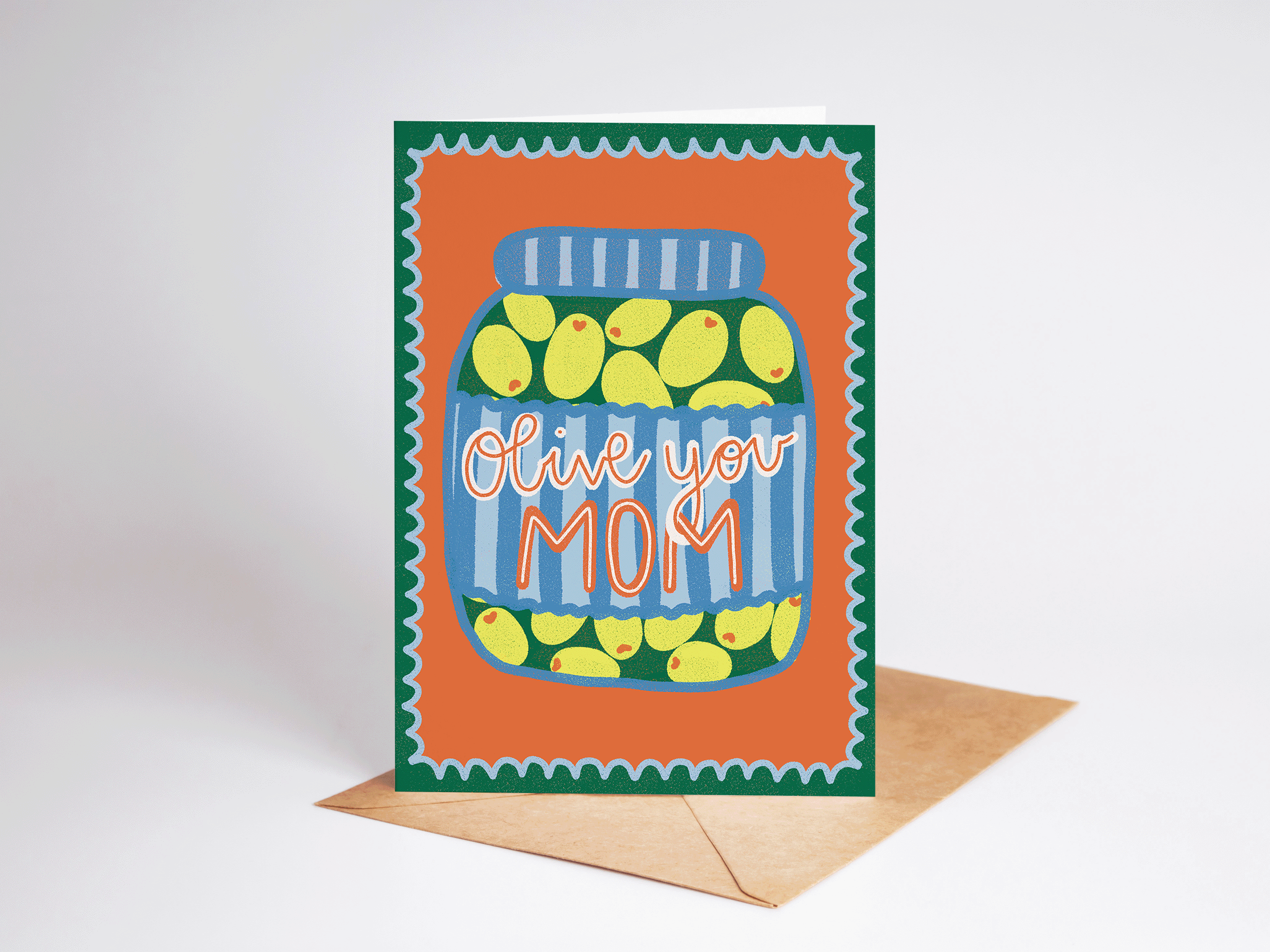 Olive You Mom Mother's Day Greeting Card