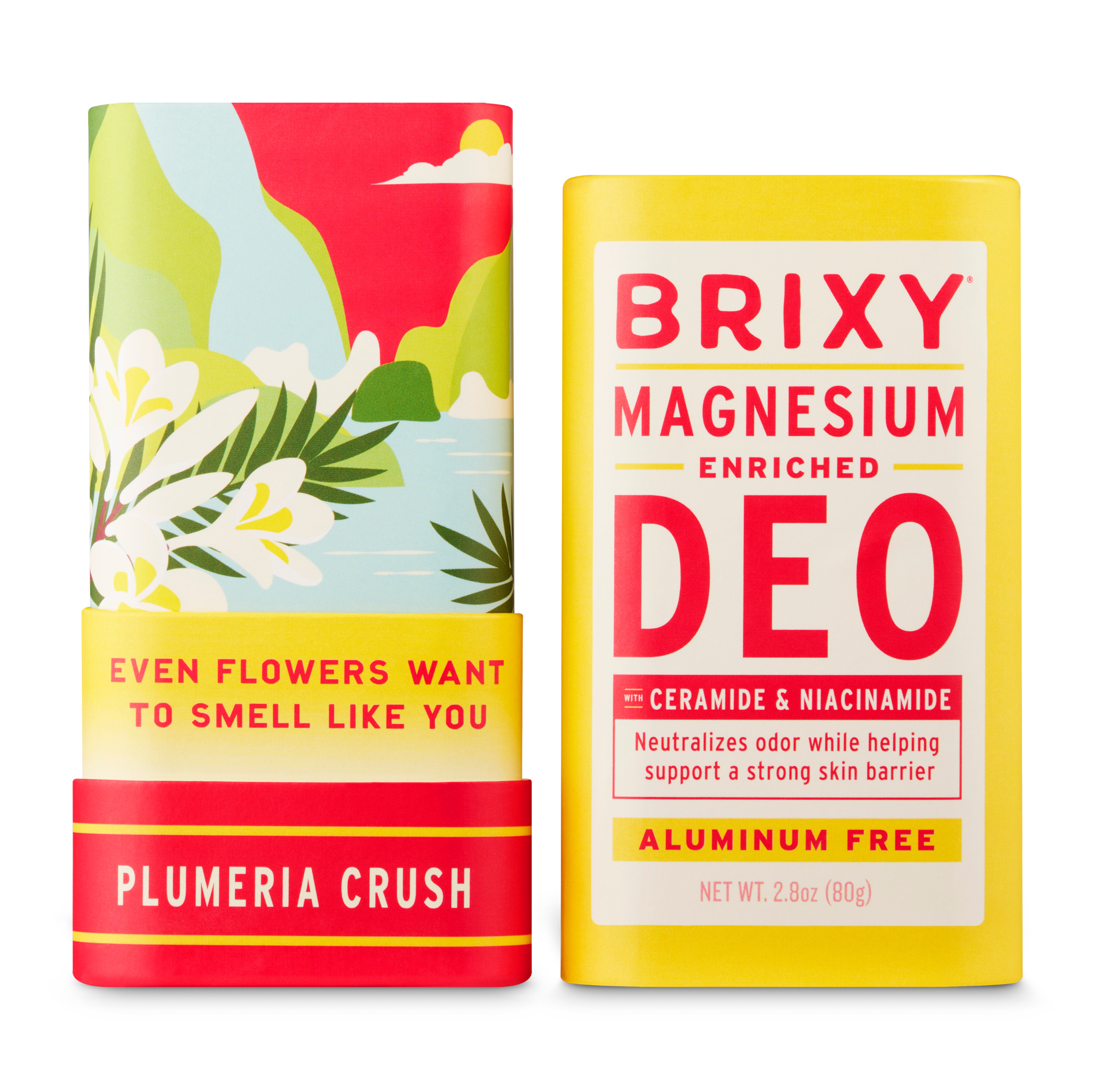 Magnesium Enriched Deodorant | Aluminum Free | Plumeria