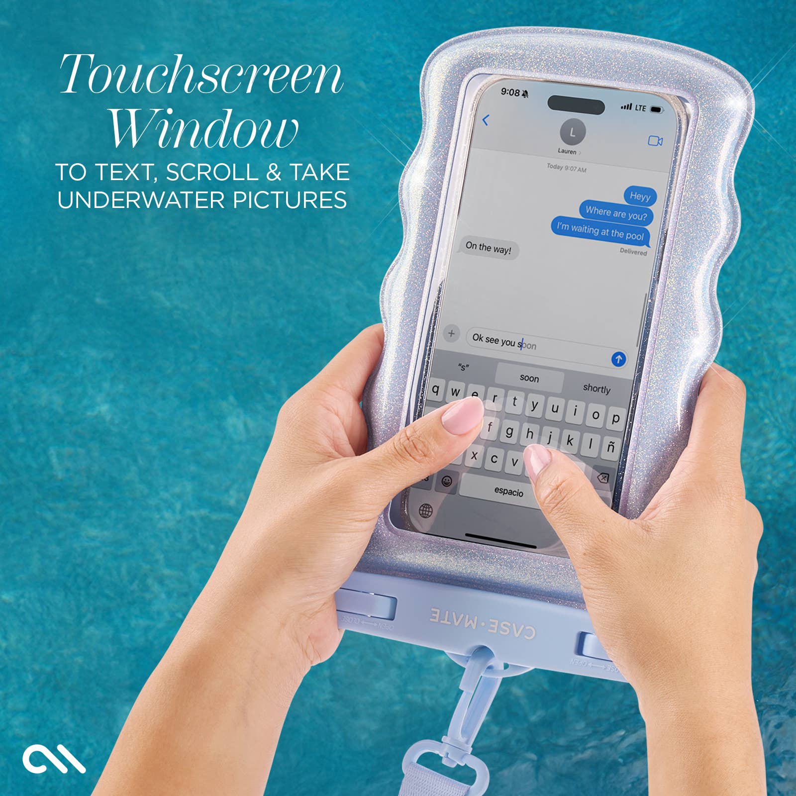 Case-Mate Wavy Waterproof Floating Phone Pouch