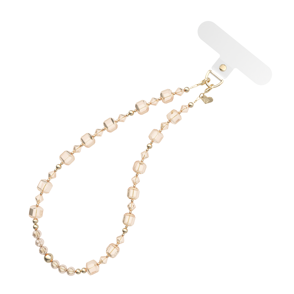 Phone Charm Wristlet - Nude Cube