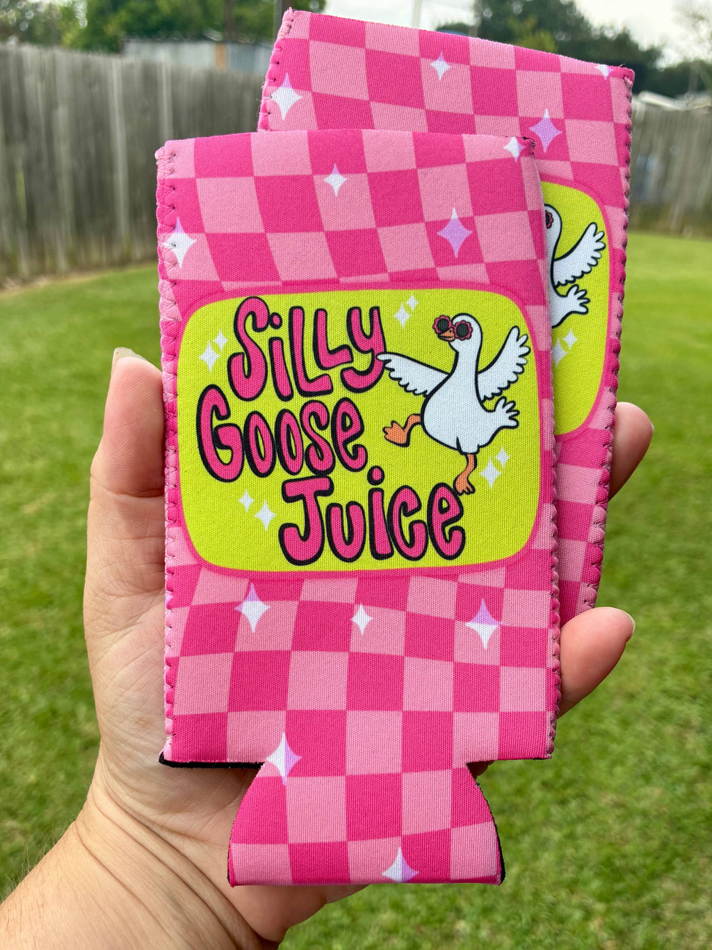 Silly goose juice summer koozie