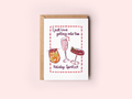 Get Into the Holiday Spirits Funny Christmas Greeting Card