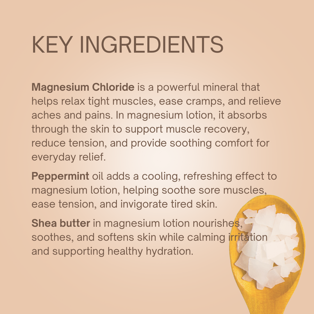 Magnesium Lotion – Muscle & Stress Relief, Sleep Support