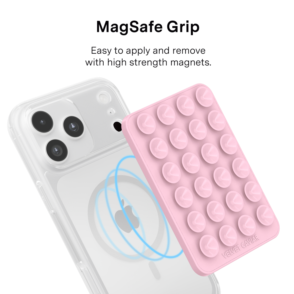 Magnetic Suction Phone Mount- Strawberry Milk