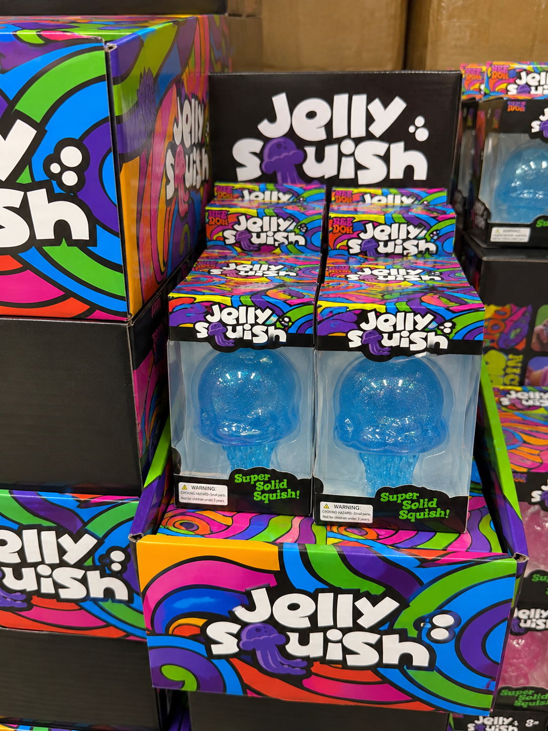 Squishy dumpling jellyfish big,  glitter slow rising