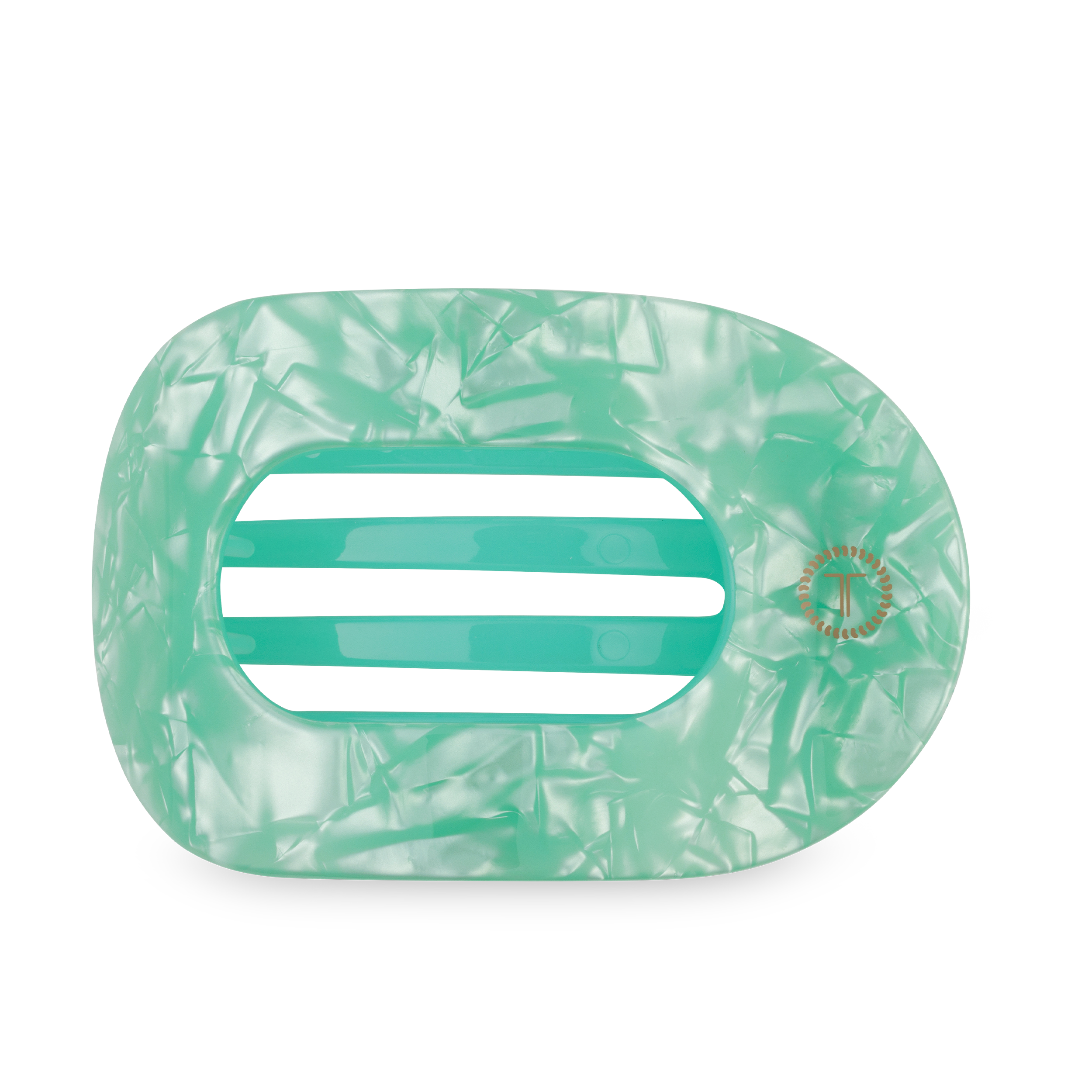 Flat Round Hair Clip | Large | Spring Splash