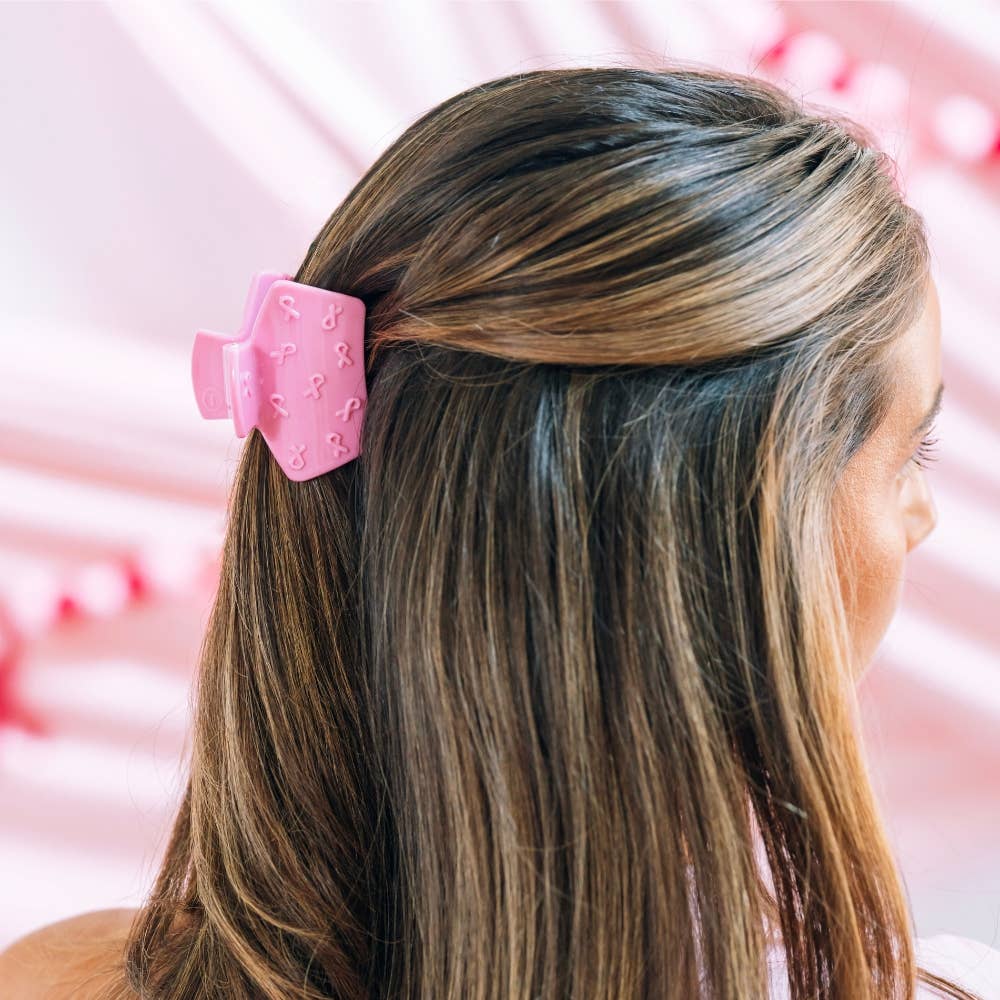 Classic | Pink Ribbon | Petite | Claw Clip
