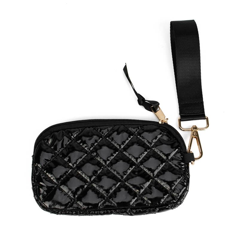 Keychain Wristlet Wallet Black