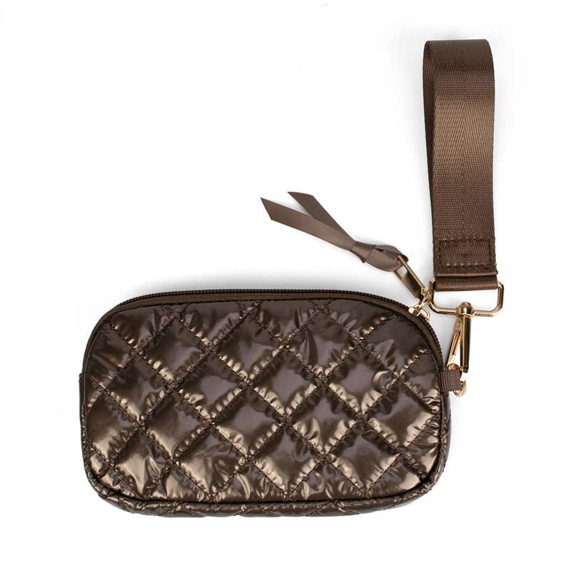 Keychain Wristlet Wallet Large Cappuccino 