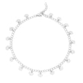 18K Gold PVD Stainless Steel Dangle Hearts Charm Anklet