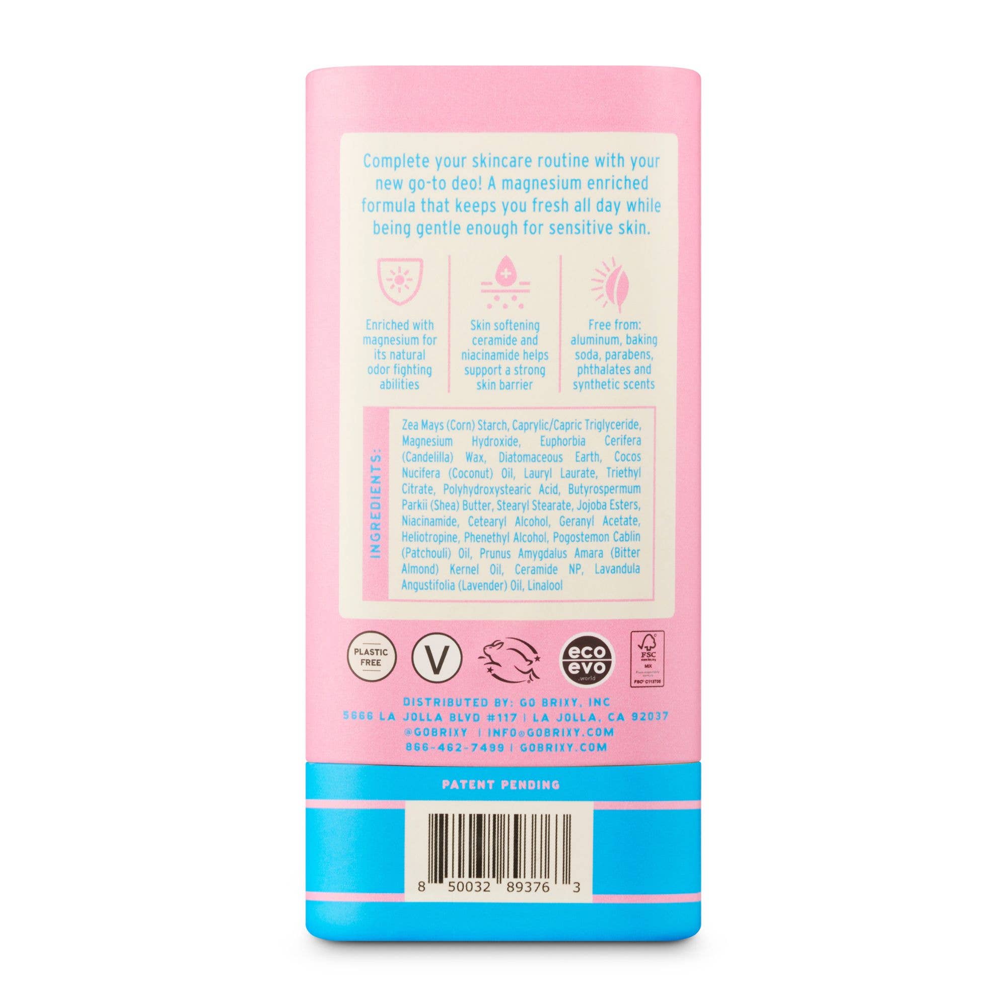 Magnesium Enriched Deodorant | Aluminum Free | Almond