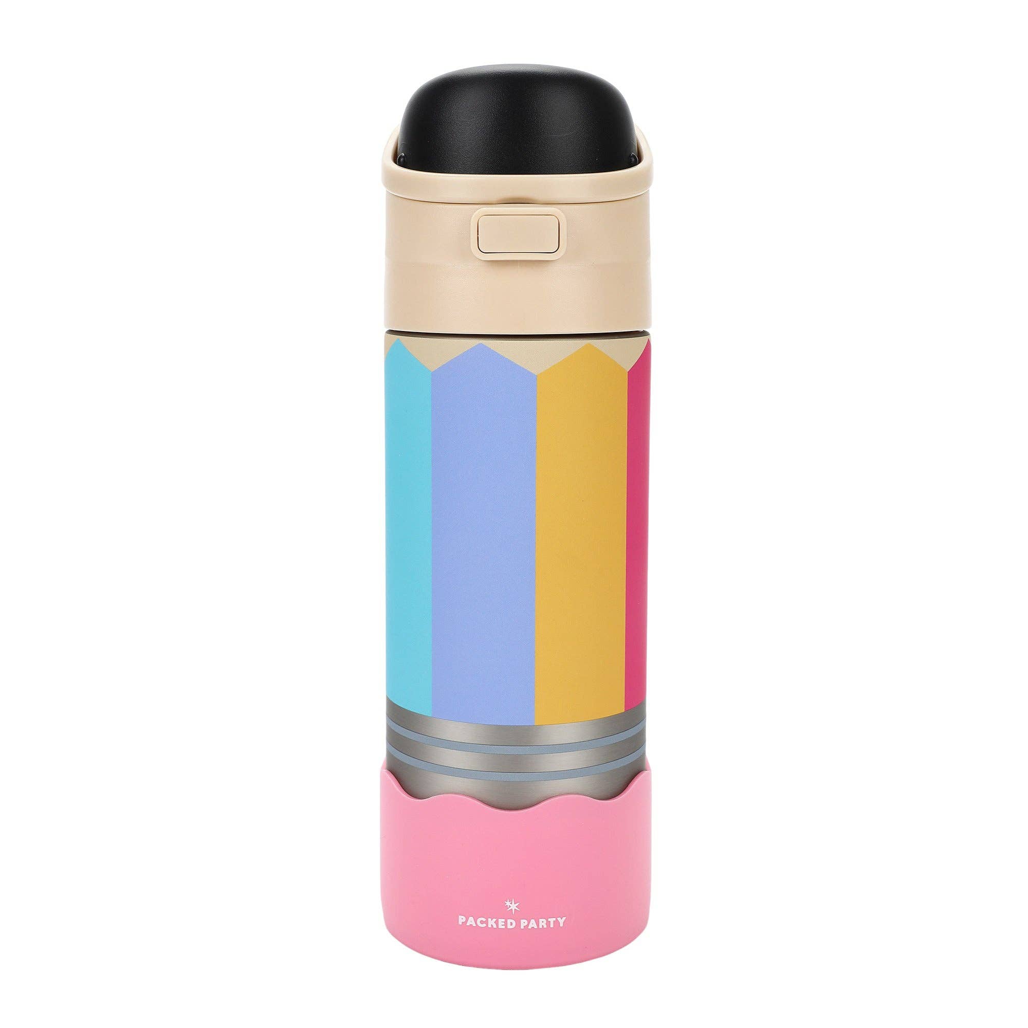 Write On! Pencil Shaped Stainless Steel Water Bottle (24 Oz)