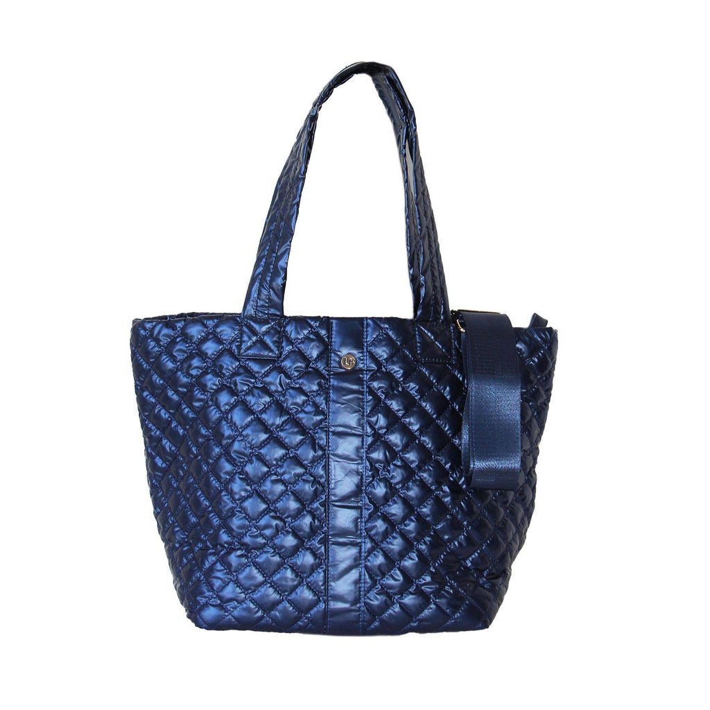 Diamond Tote Shoulder Bag Sapphire Navy