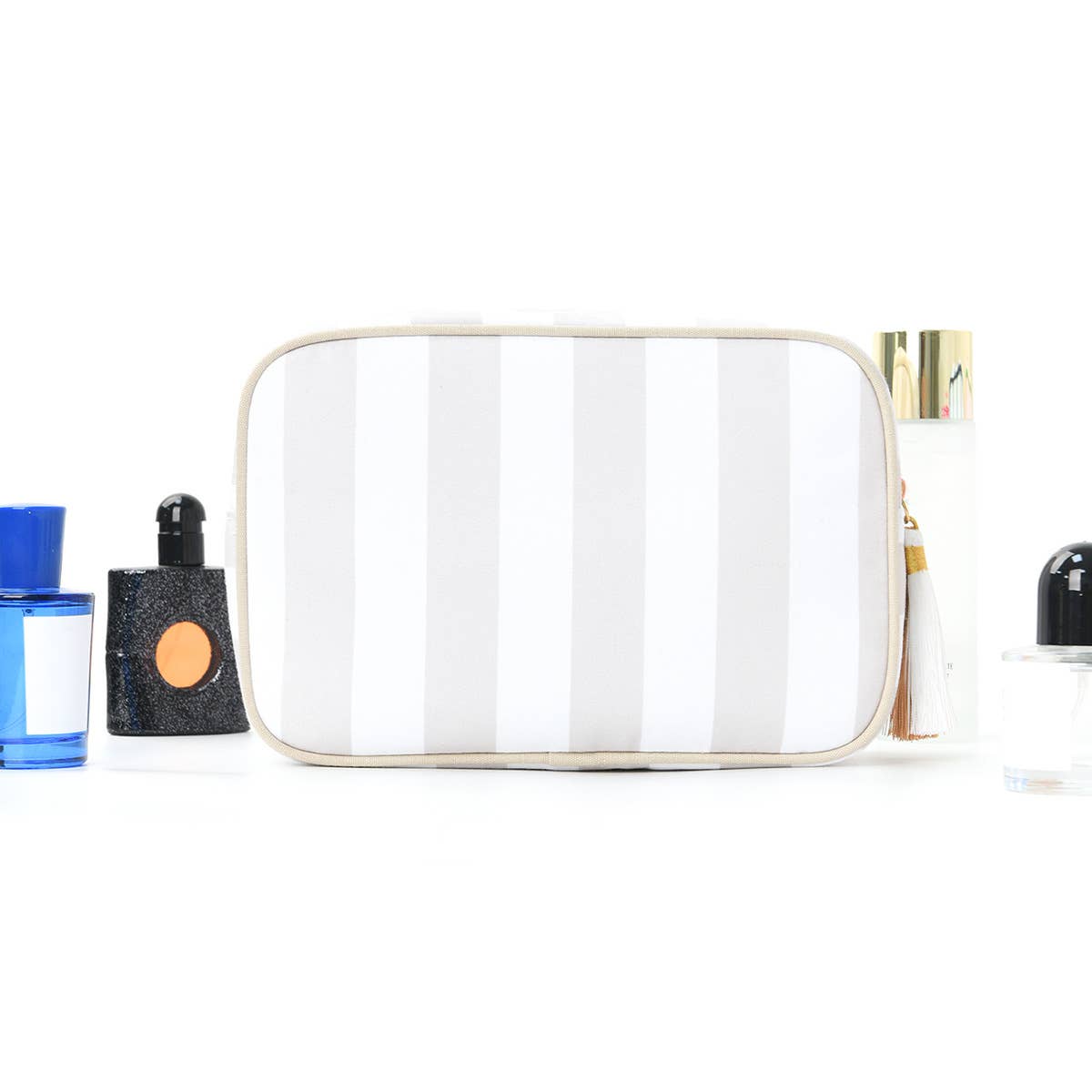 Large Canvas Zipper Pouch Makeup Bag Travel Cosmetic Bag