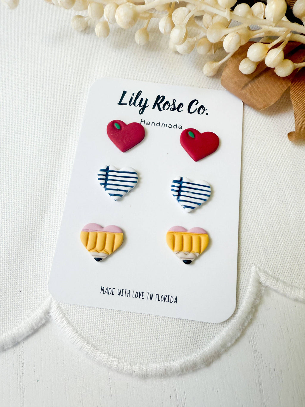 Heart Teacher Earrings