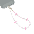 Phone Charm Wristlet - Pink Bow