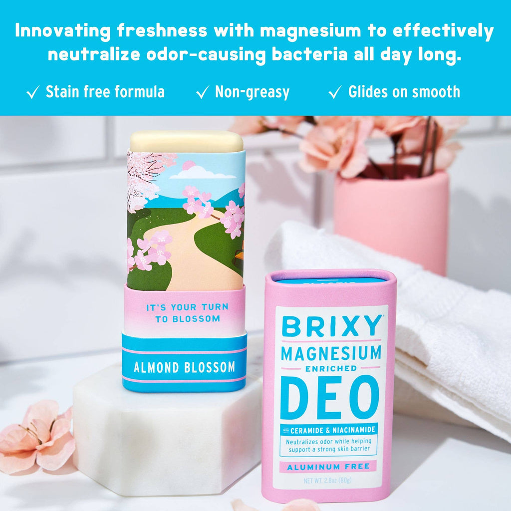 Magnesium Enriched Deodorant | Aluminum Free | Almond