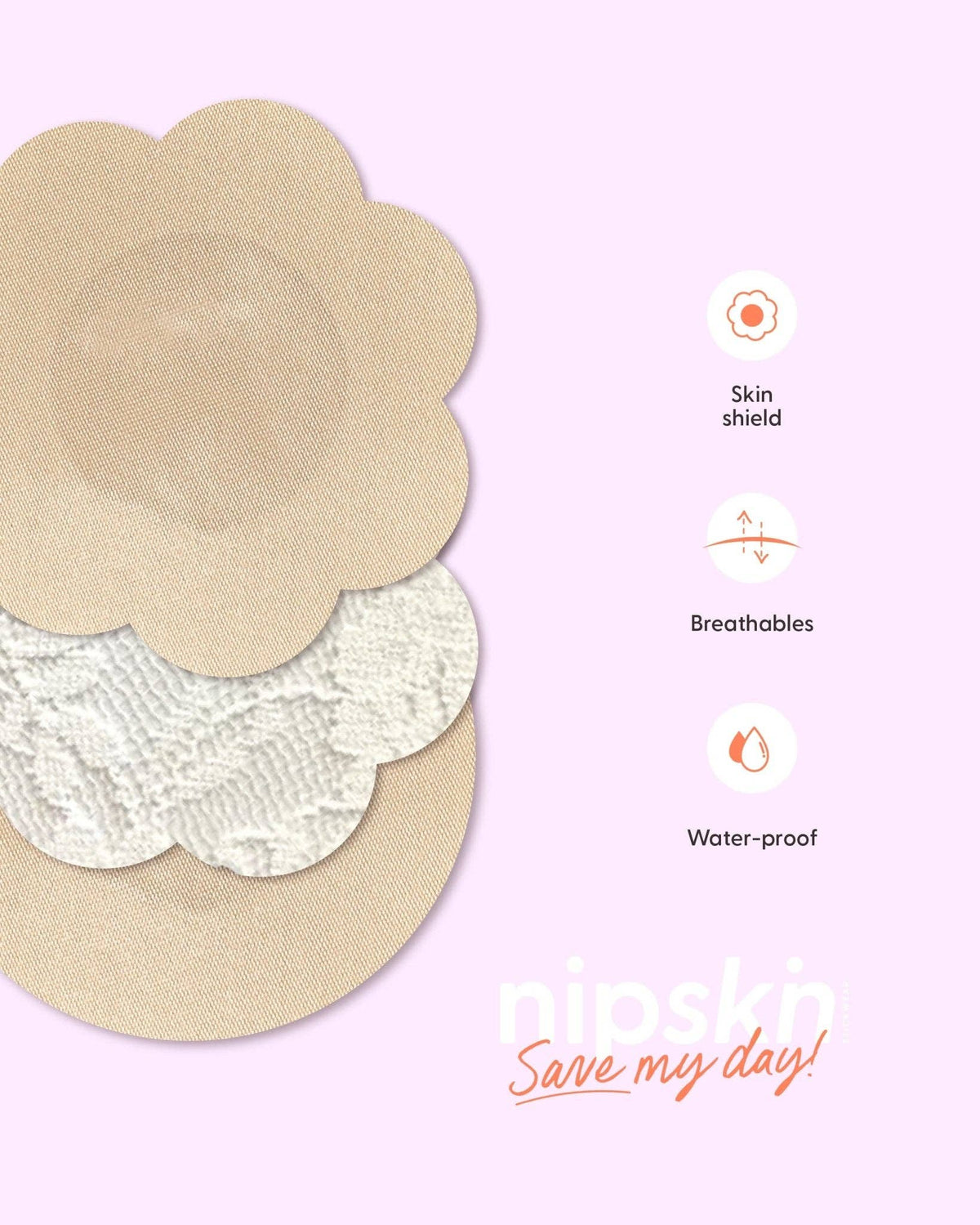 Nipple Cover Stickers, Save My Day | Nipskin®