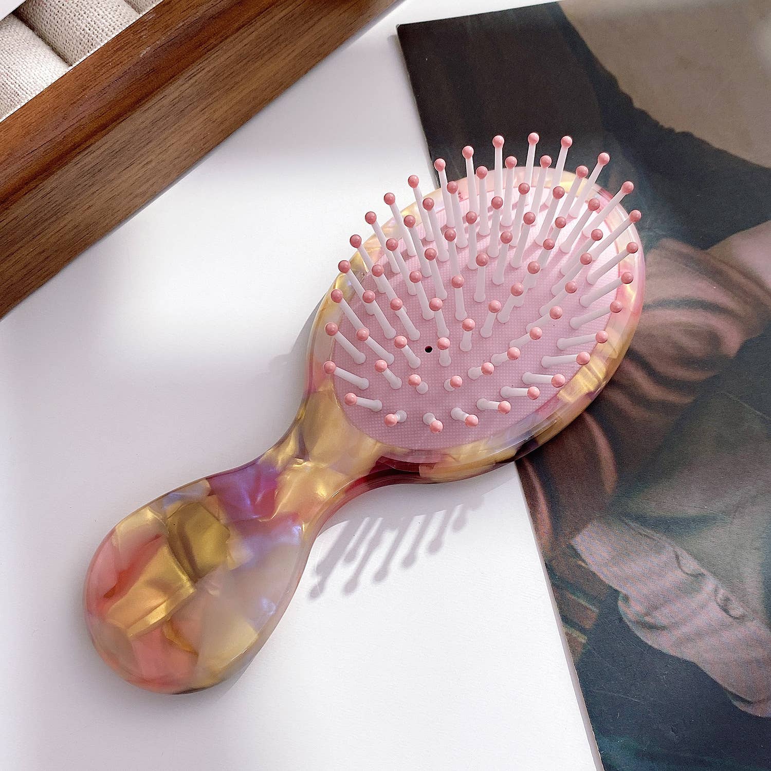 Pastel Acetate Small Air Cushion Massage Hair Brush