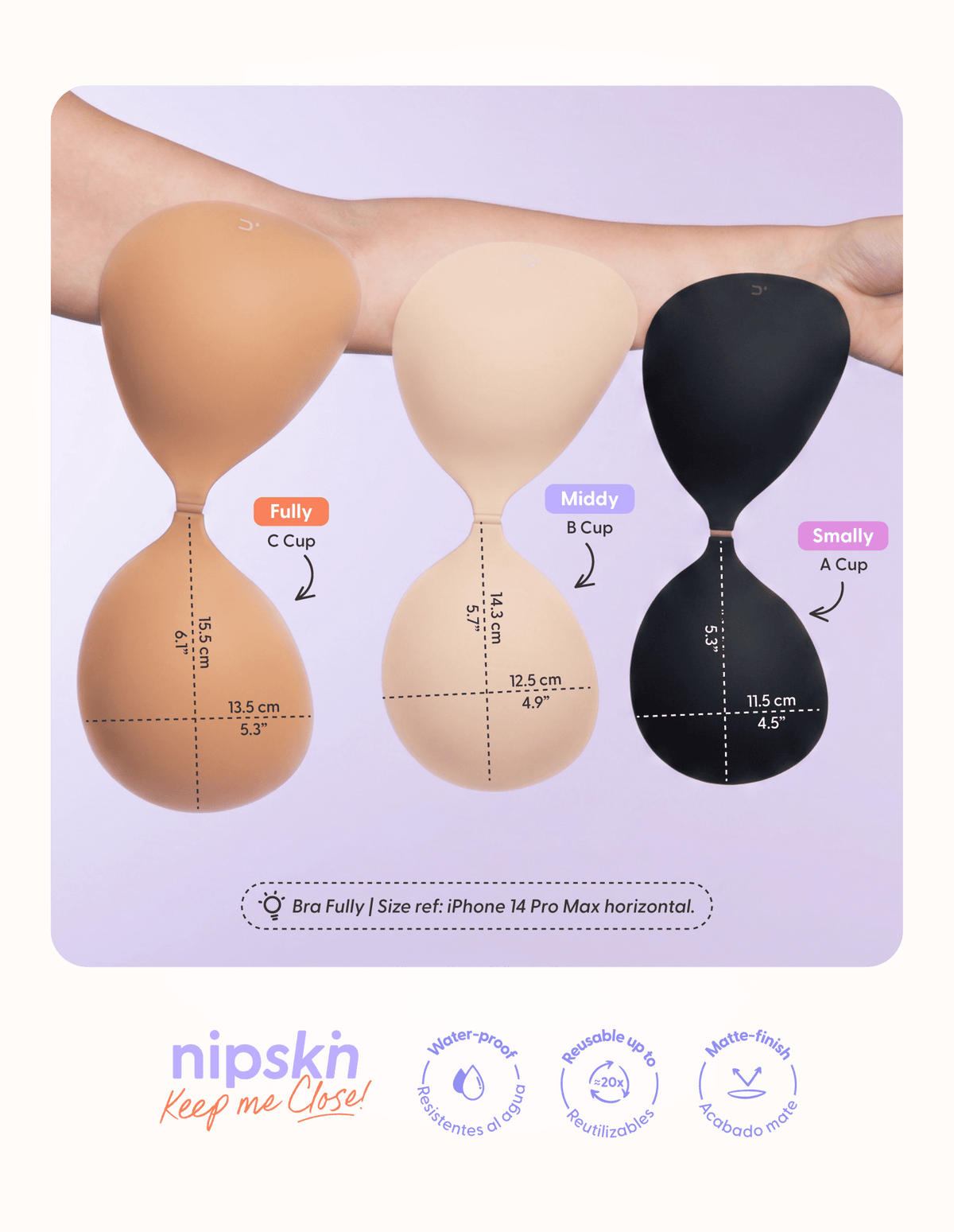 Strapless Adhesive Bra, Keep Me Close - Nipskin®