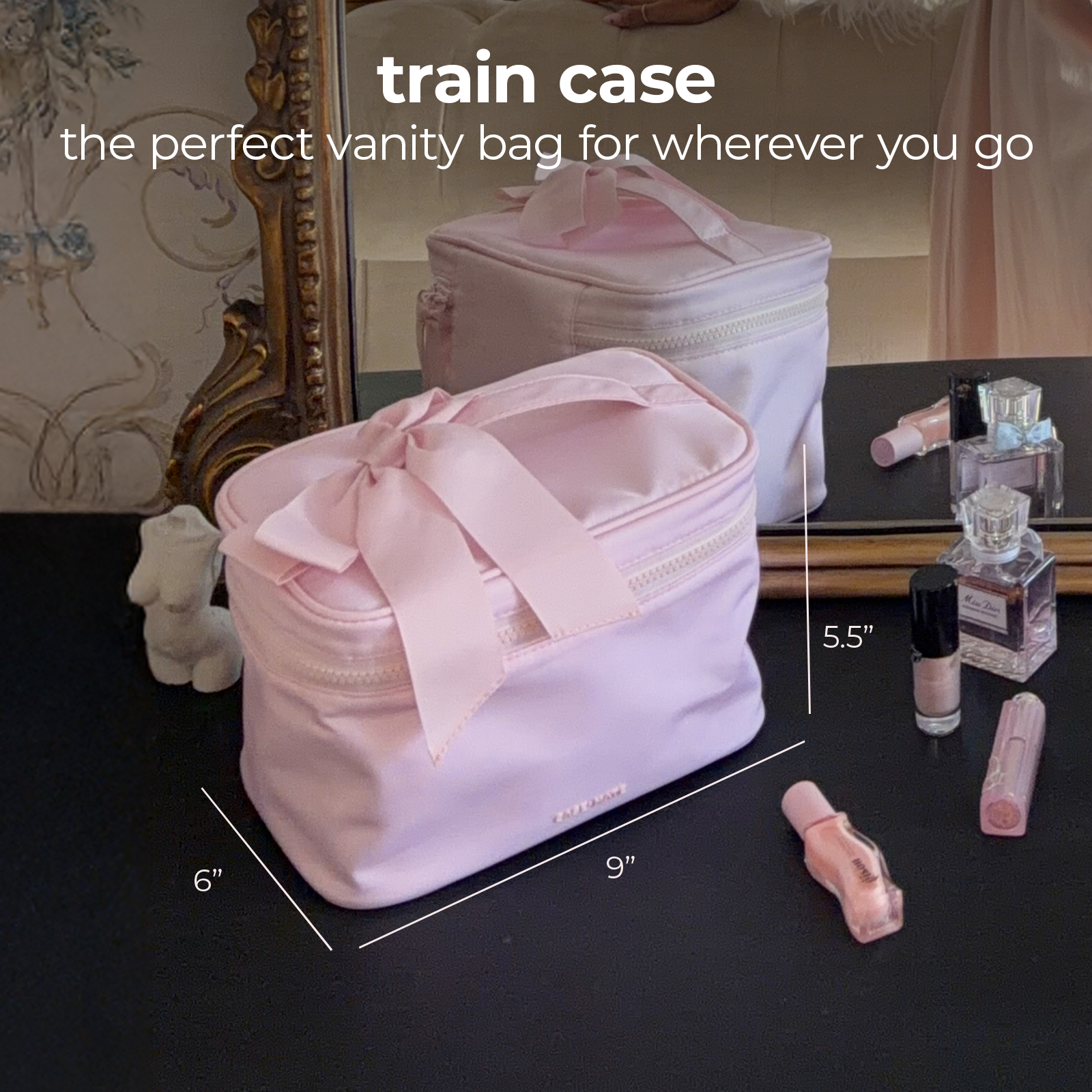 Case-Mate Ballet Pink Makeup Train Case