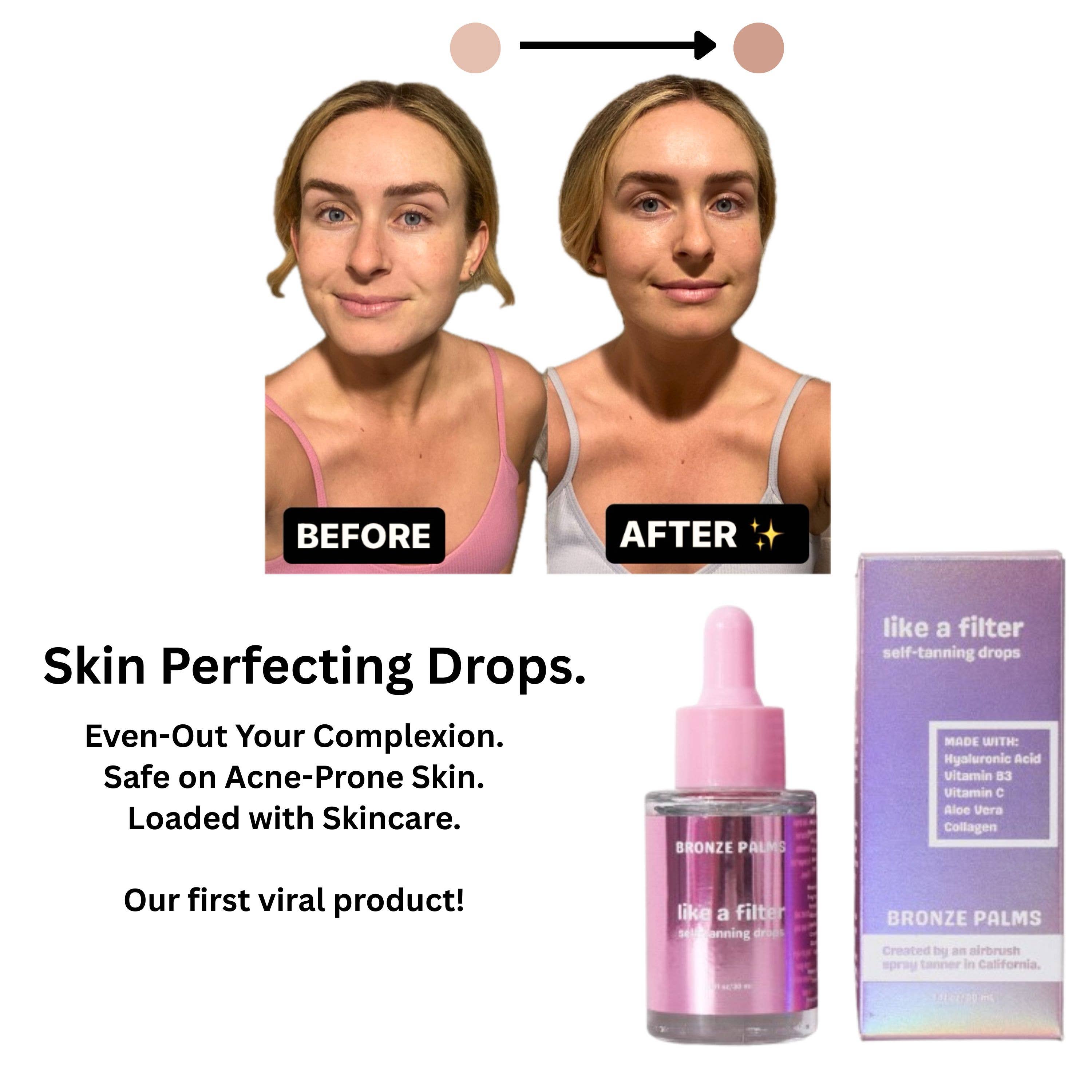 Skin Perfecting Glow Drops – Semi-Permanent Complexion Tint