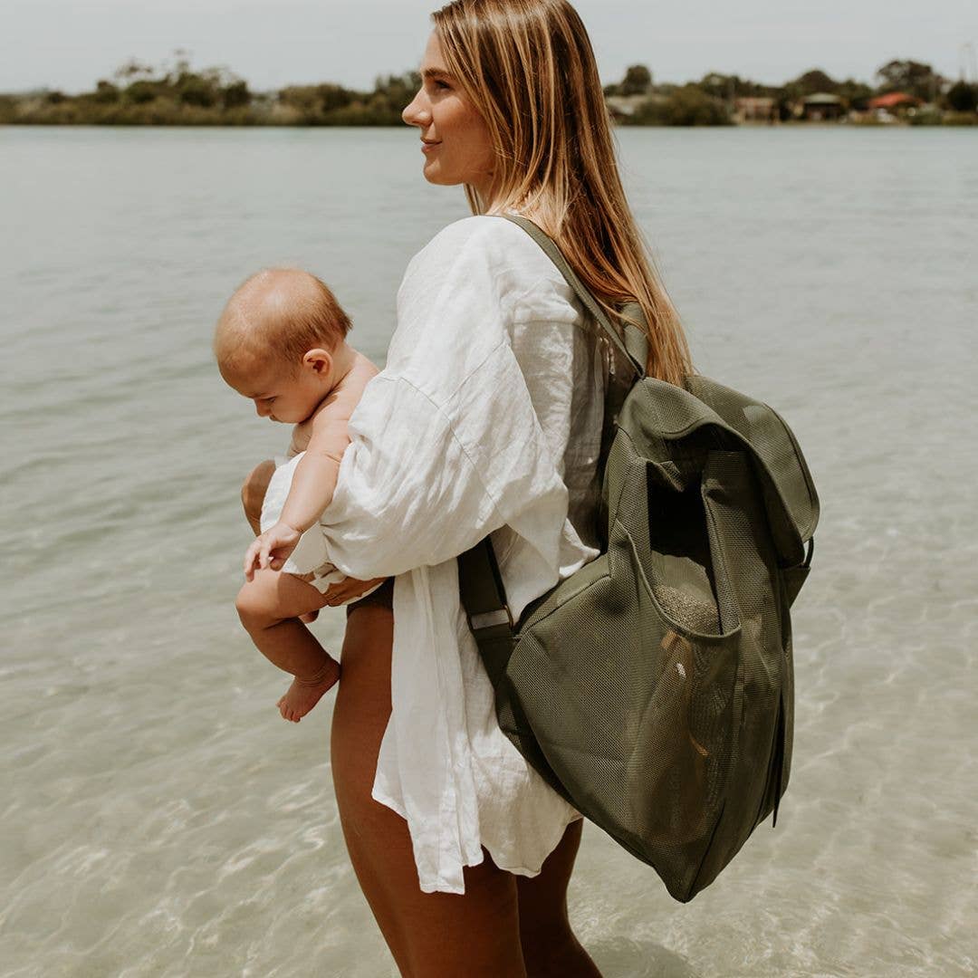 Beach Hauler™ Mesh Backpack - Pandanus