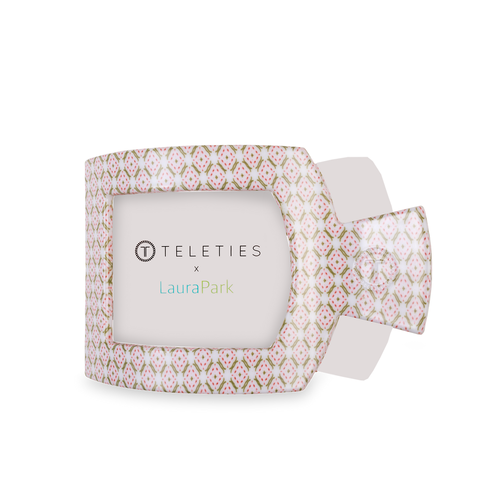 Pine & Pearl | Large | Flat Square Hair Clip