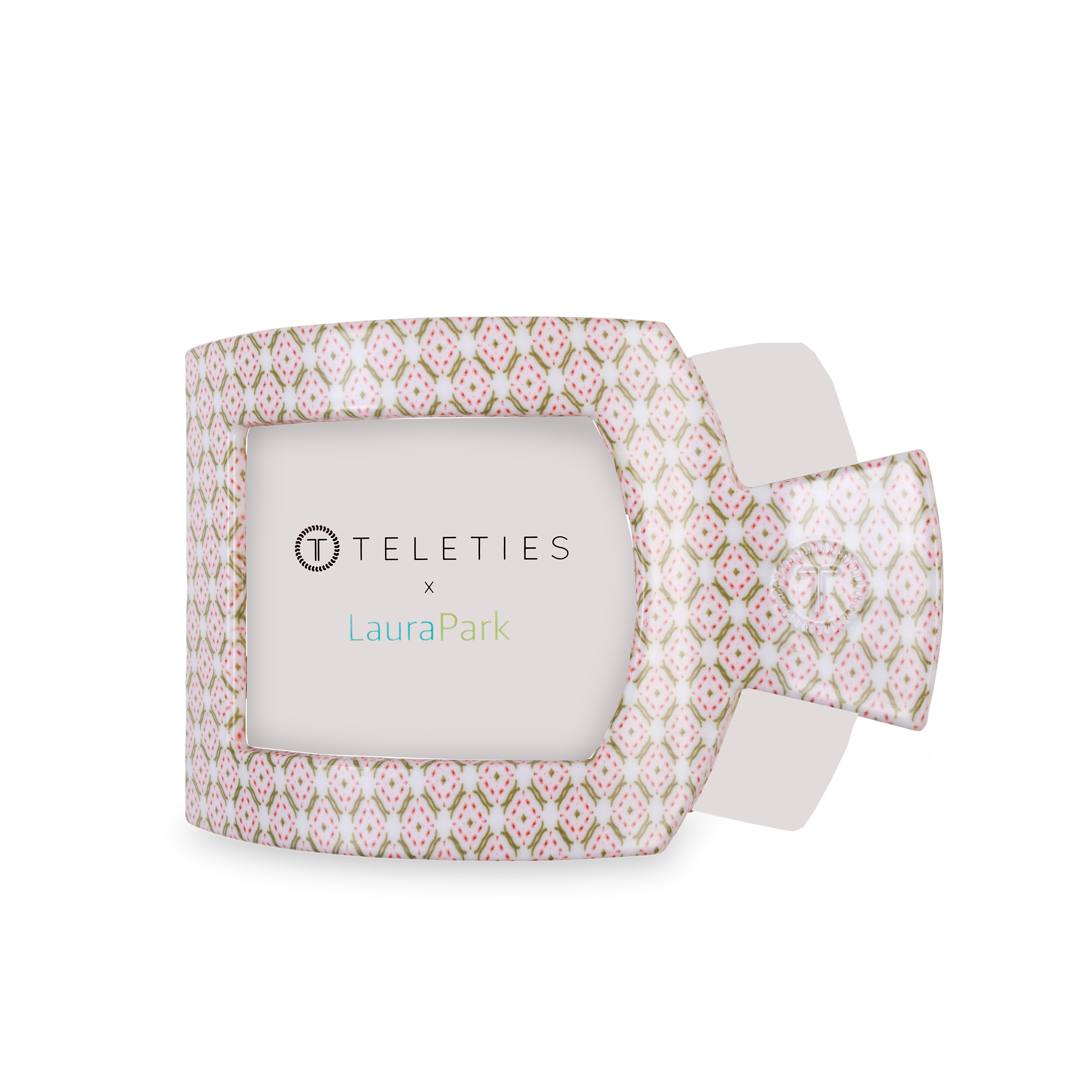 Pine & Pearl | Large | Flat Square Hair Clip