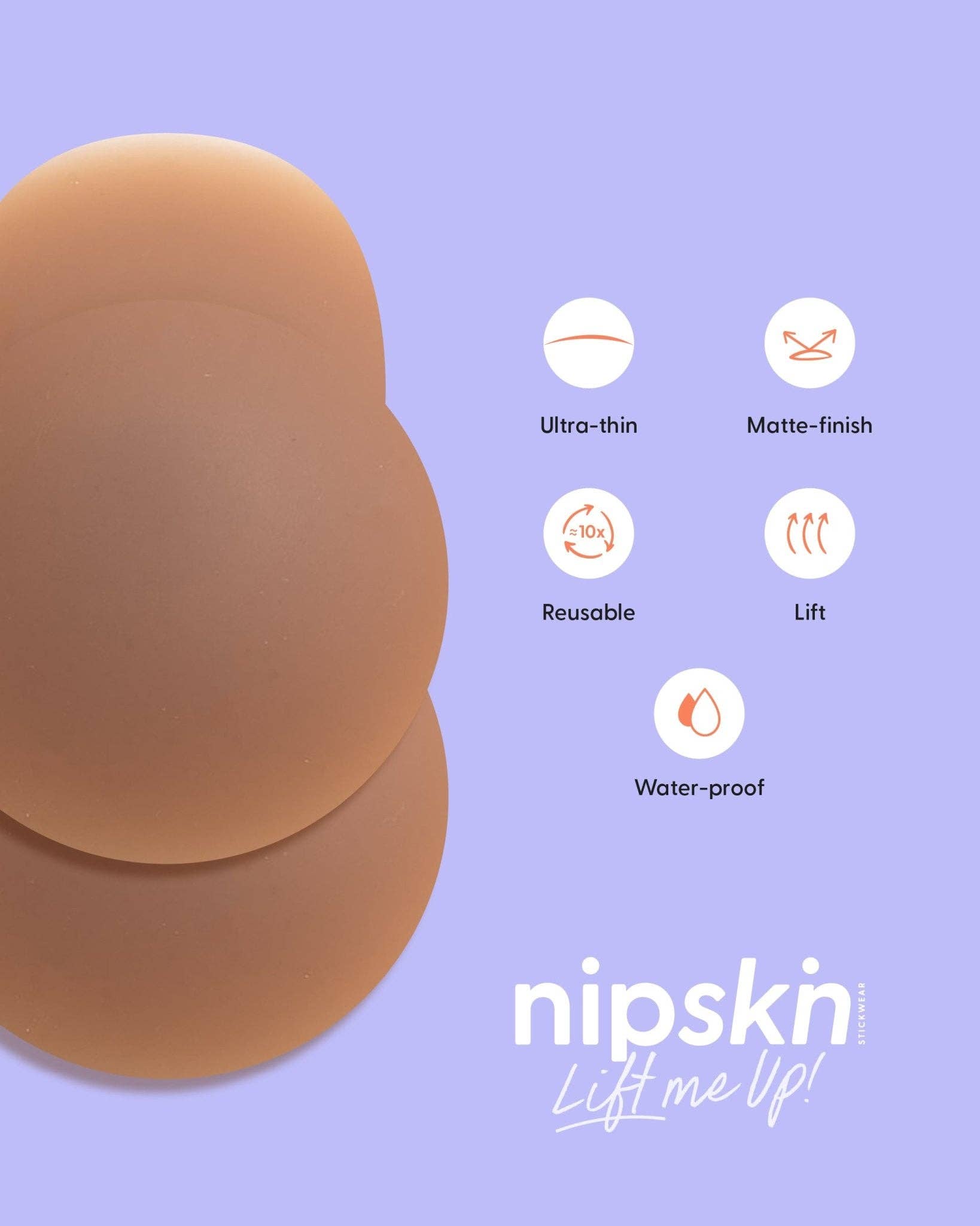 Lift Me Up - Reusable Silicone Nipple Covers for Lift - Nipskin®