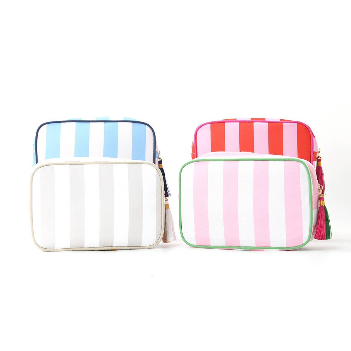 Large Canvas Zipper Pouch Makeup Bag Travel Cosmetic Bag