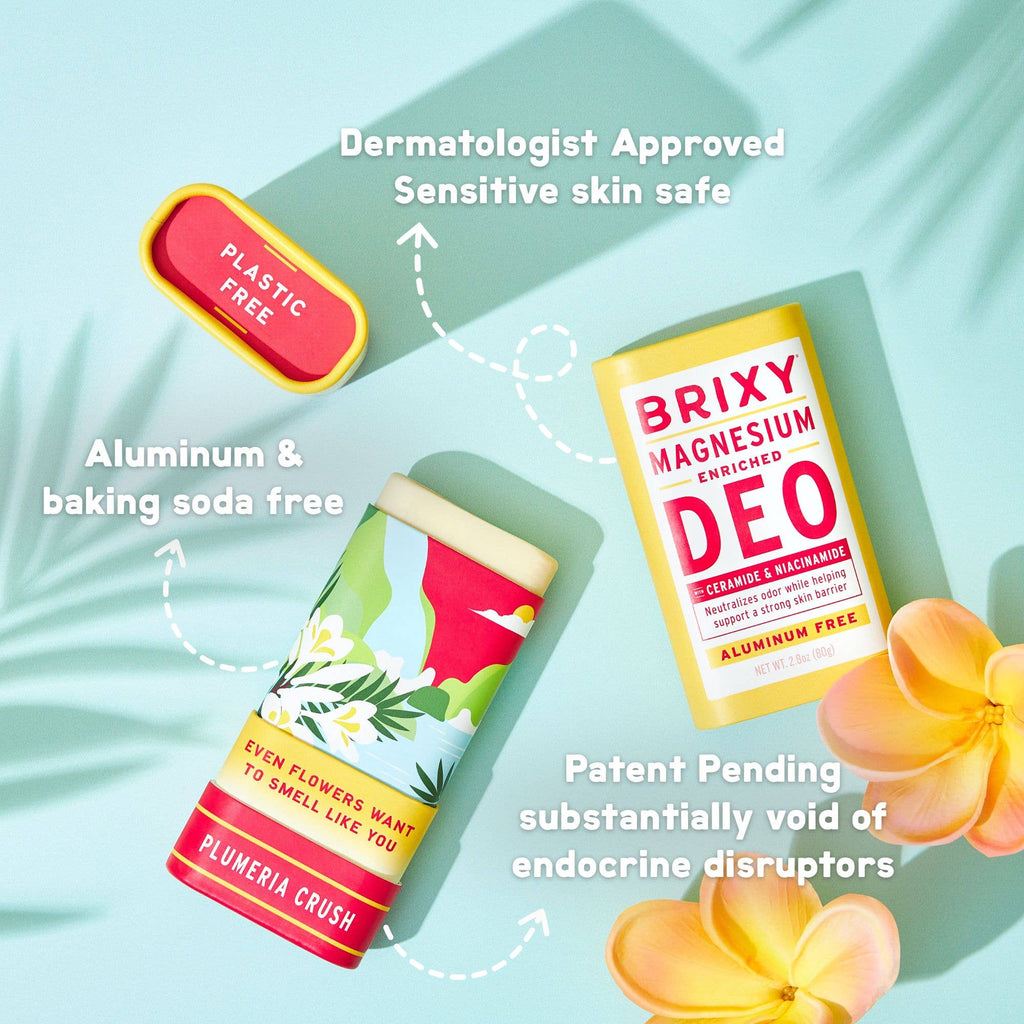Magnesium Enriched Deodorant | Aluminum Free | Plumeria