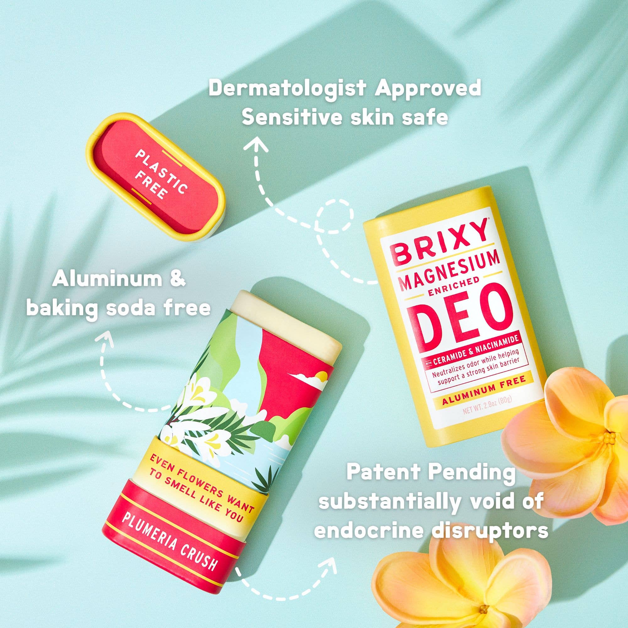 Magnesium Enriched Deodorant | Aluminum Free | Plumeria
