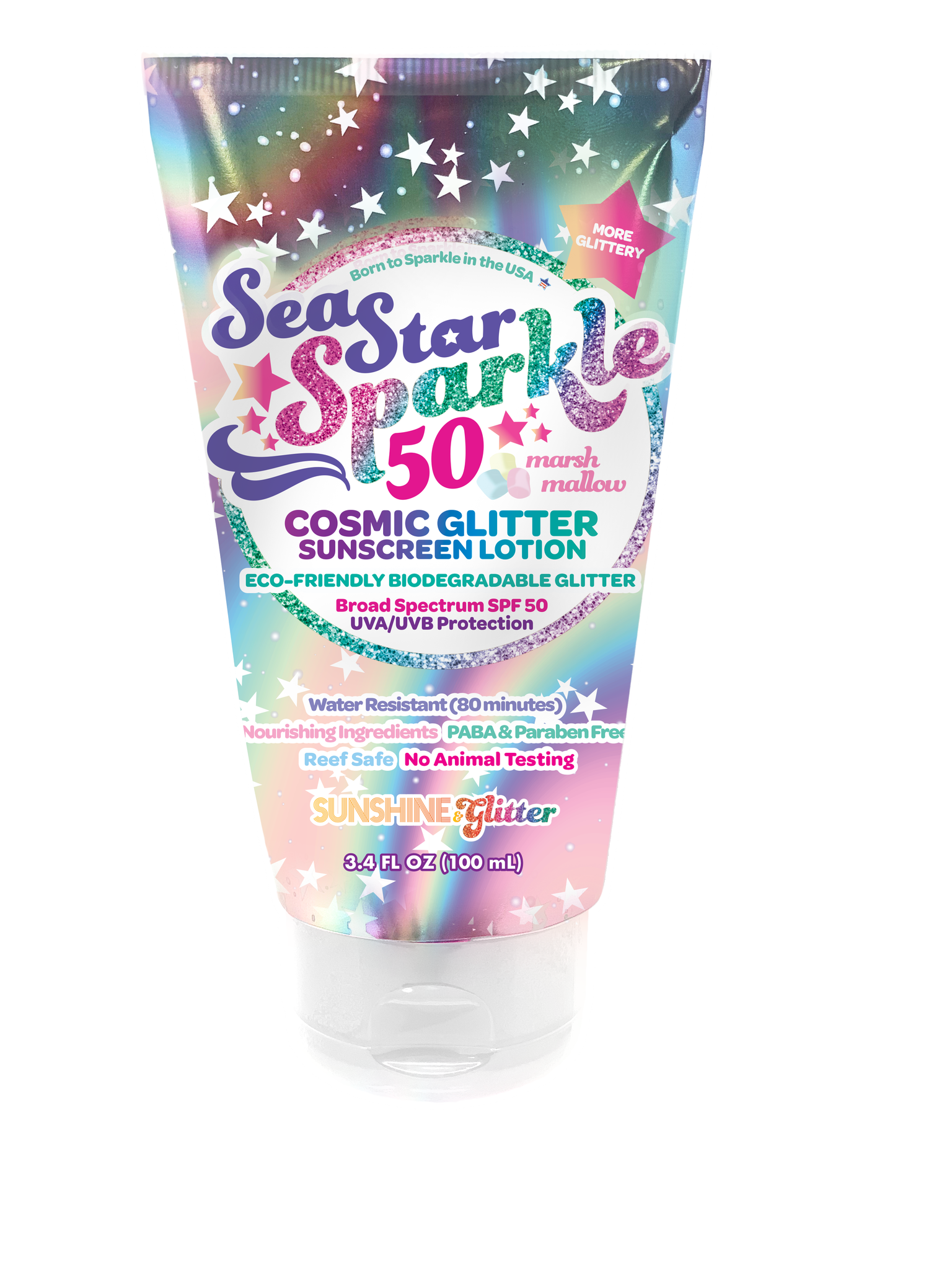 Sea Star Sparkle Cosmic Stardust SPF 50 Glitter Sunscreen