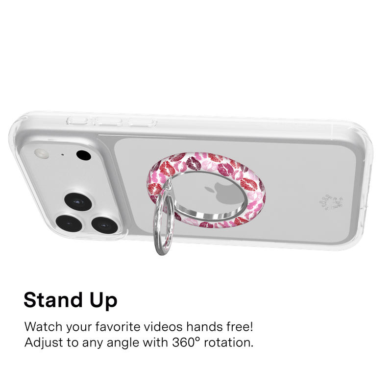 Magnetic Phone Ring & Stand - Kiss Me