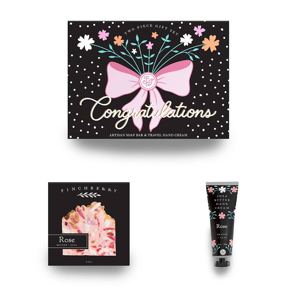 Congratulations 2 Pc Bath & Body Gift Set