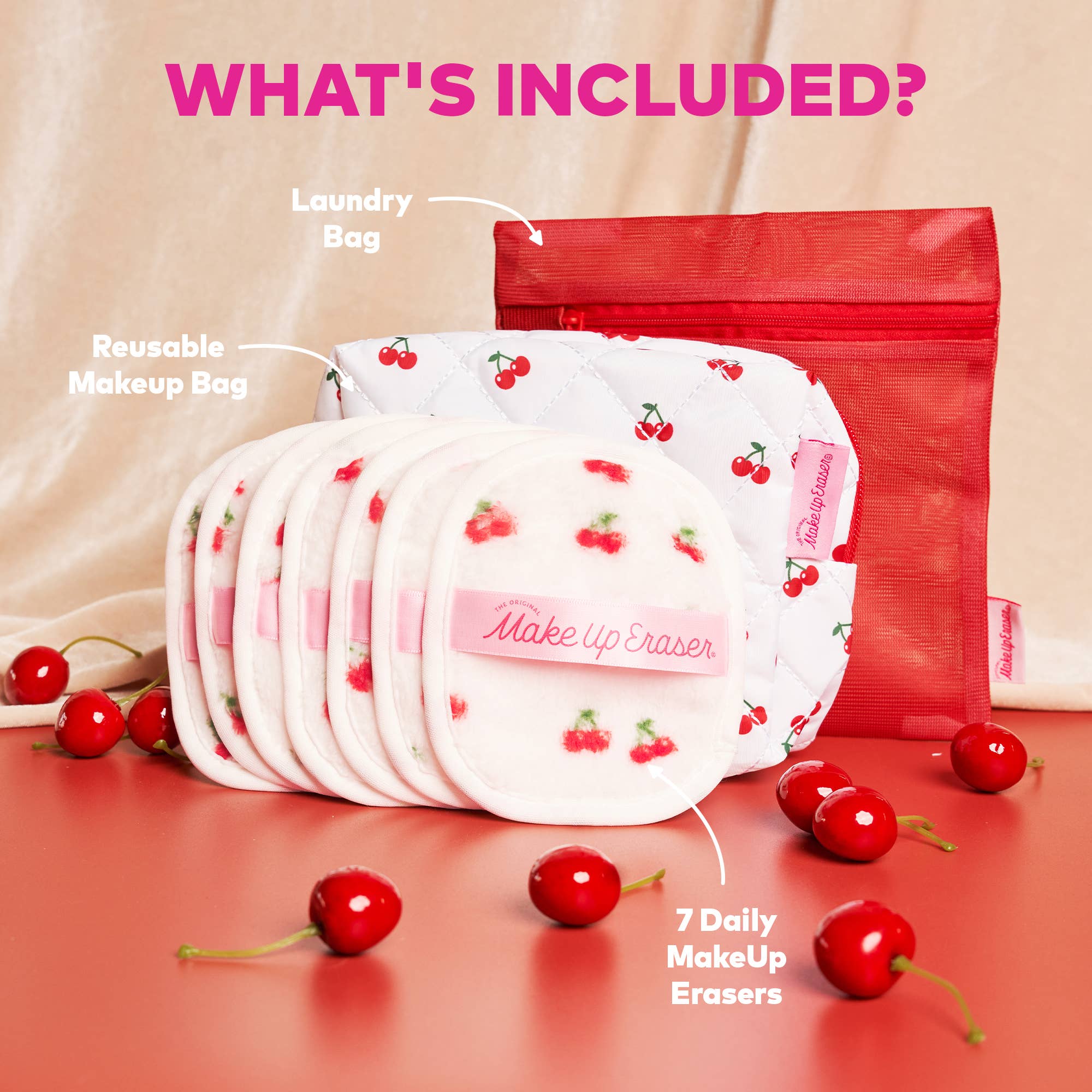 Cherry Crush 7-Day Set & Makeup Bag Gift Set