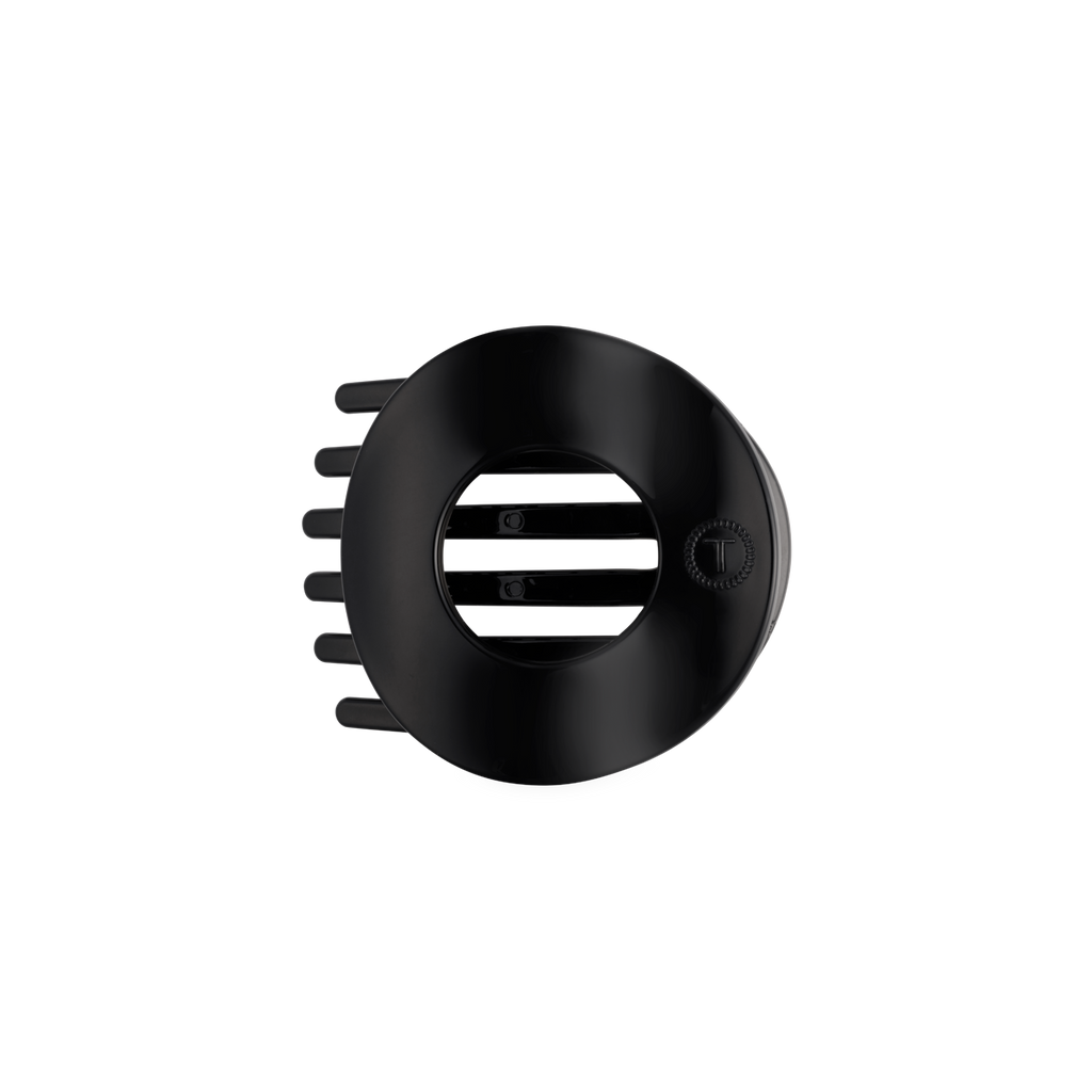 Jet Black | Medium | Flat Circle Hair Clip