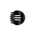 Jet Black | Medium | Flat Circle Hair Clip