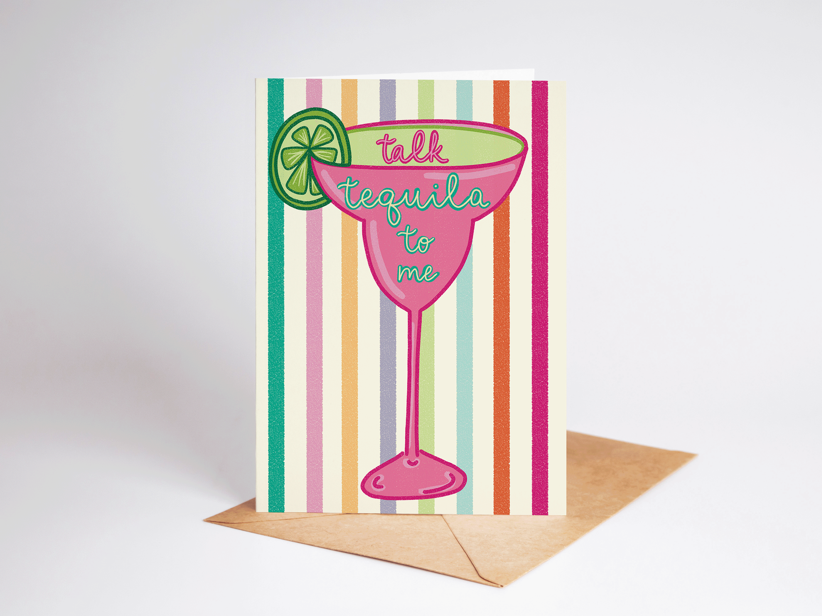 Talk Tequila To Me Margarita Summer Greeting Card