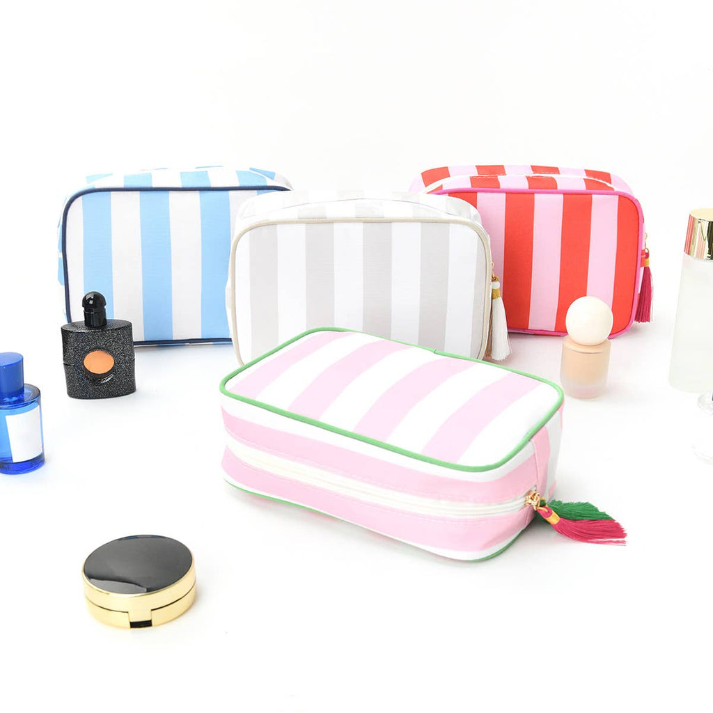 Large Canvas Zipper Pouch Makeup Bag Travel Cosmetic Bag