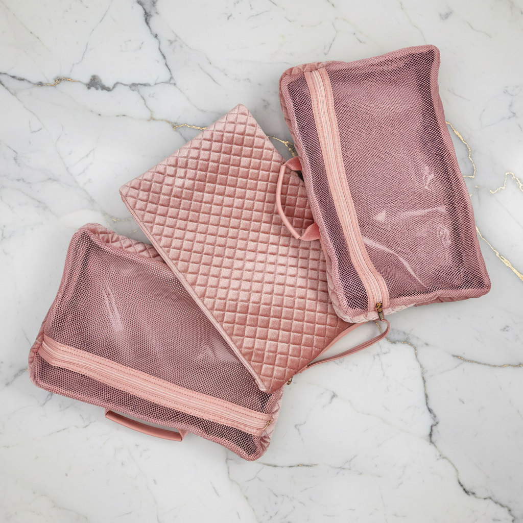 Signature VIP Duffel - Blush Velvet