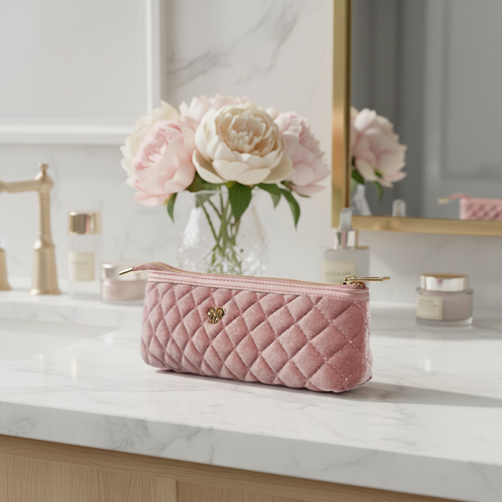 Sleek Stash Go-To-Case Blush Velvet - PurseN