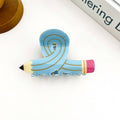 Pencil Claw Clip, Playful Stationery-Inspired Hair Clip