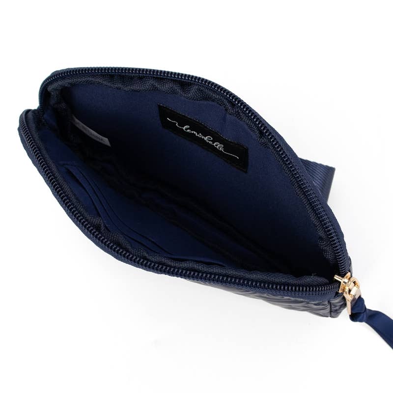 Keychain Wristlet Wallet Large Sapphire Navy Blue