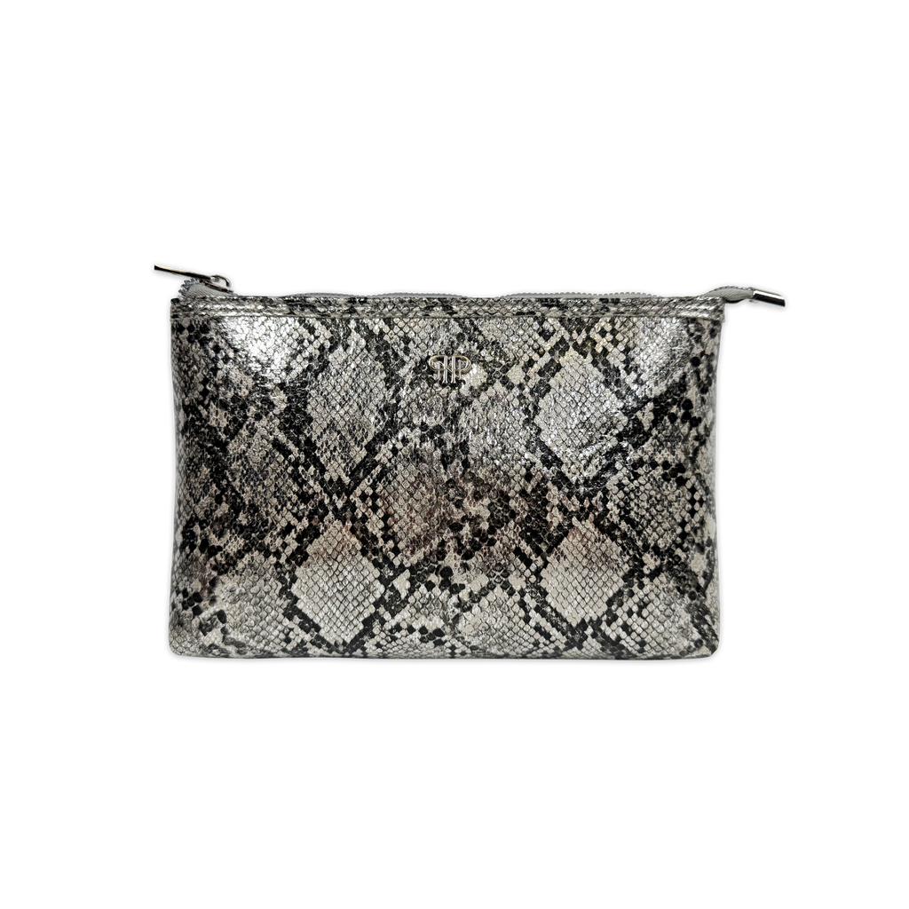Everyday Sleek Silver Python - PurseN