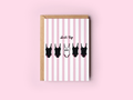 Suit Up Swimsuit Bachelorette Bride Engagement Greeting Card