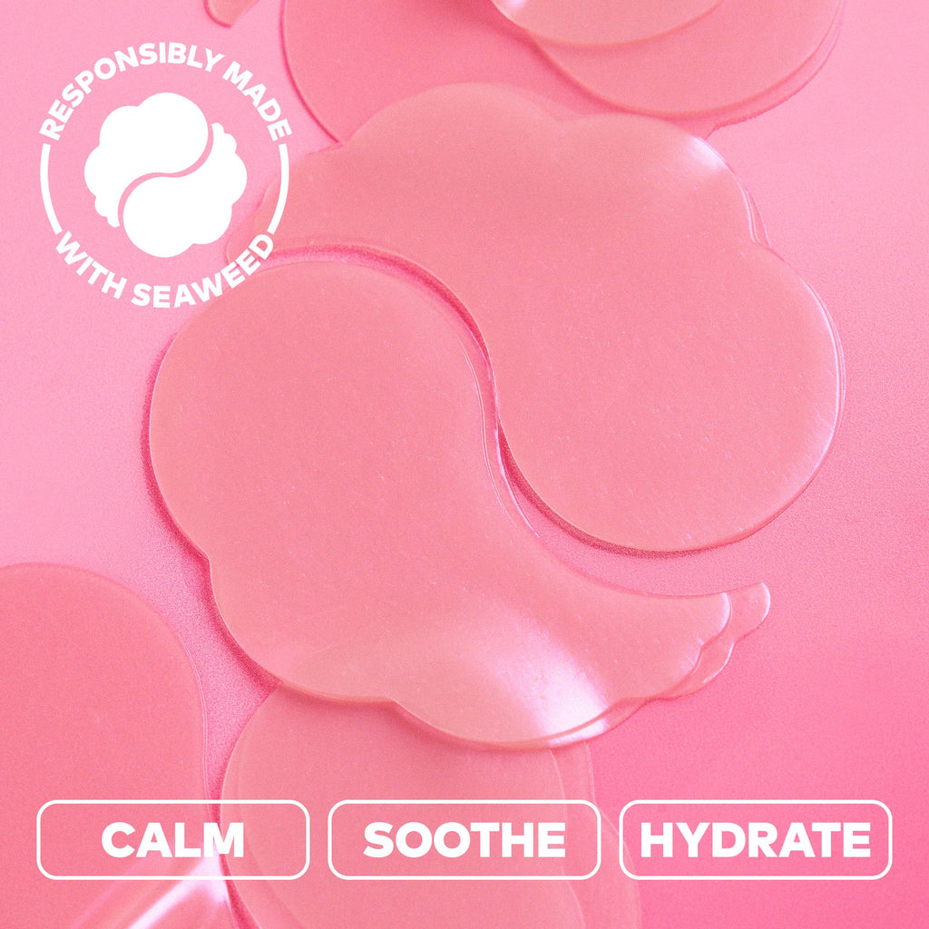 Hydrogel Seaweed-Based Undereye Masks - Calming Cherry