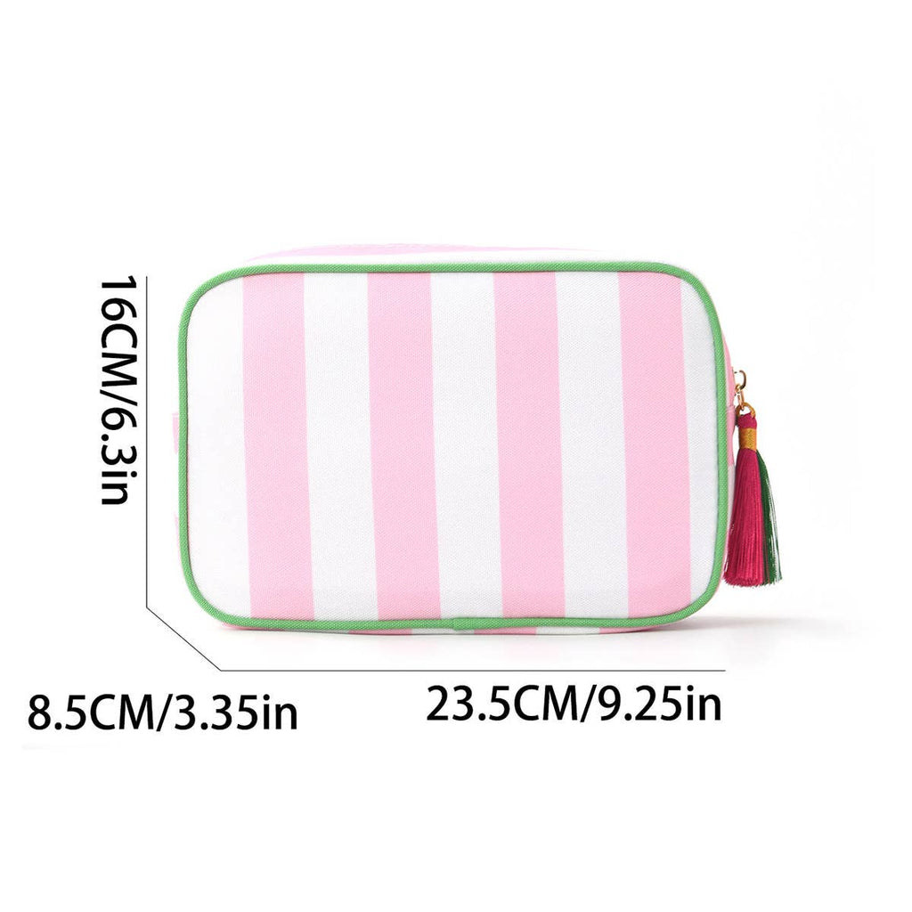 Large Canvas Zipper Pouch Makeup Bag Travel Cosmetic Bag